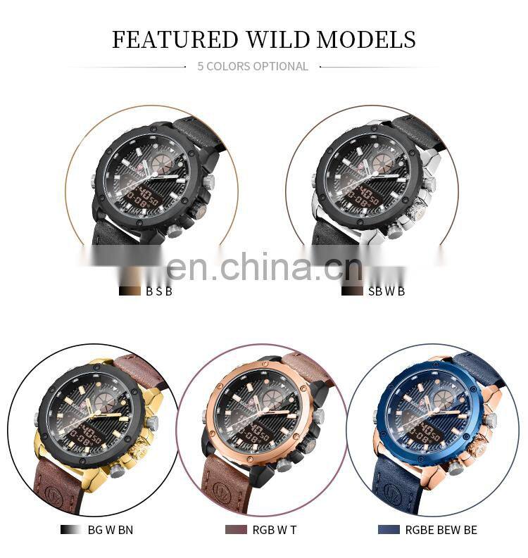 KADEMAN K9073 recommend youth watches double display led functional private label digital hand watches for man