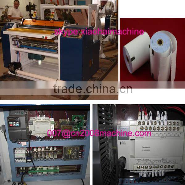 2ply thermal paper slitting and rewinding machine