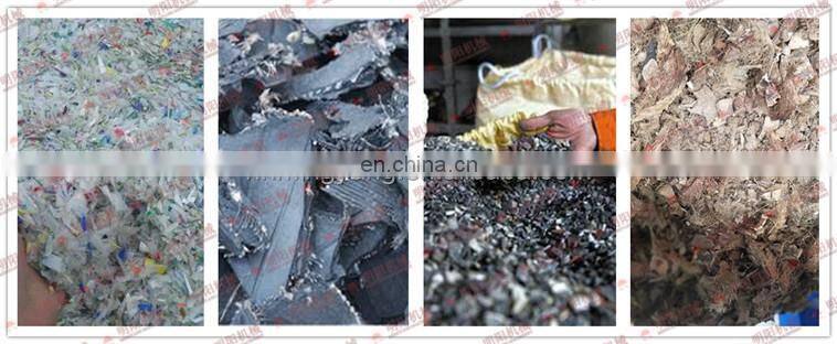 Waste furniture sofa pellets cardboard shredder and separator commercial garbage shredder