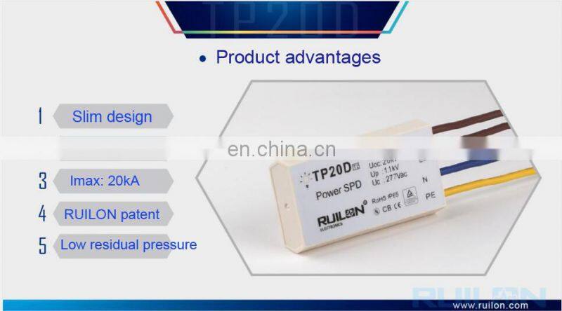 20kV Roadway Lighting Surge Protector Street Lamp Surge Protection Device 4 wires Lightning Arrester Lightning Protection Device
