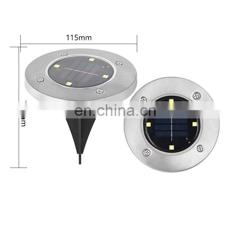 Landscape Led Outdoor Waterproof Ground Lights Solar Garden Path Underground Lamps