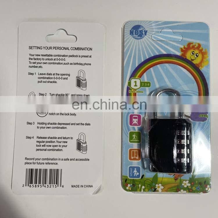 Wholesale Keyless Gym Sport Locker Resettable 4 Digit Password Combination Padlocks