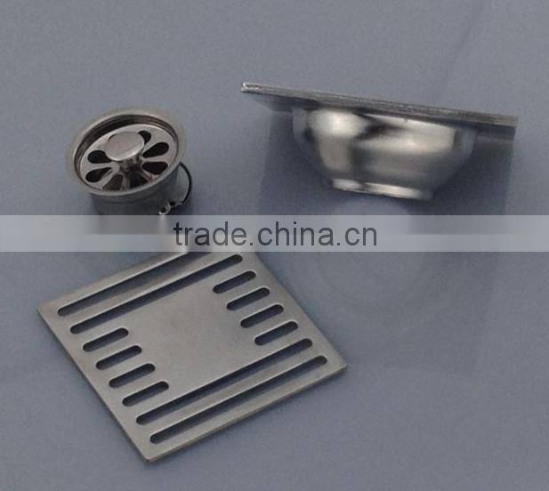 NEW TYPE Stainless Steel Floor Drain.single use , satin finished, brushed