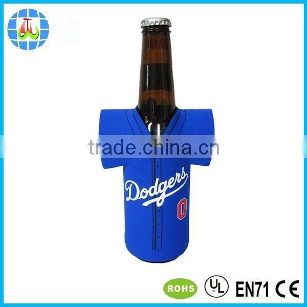 green neoprene tube can cooler with silk screen printing logo