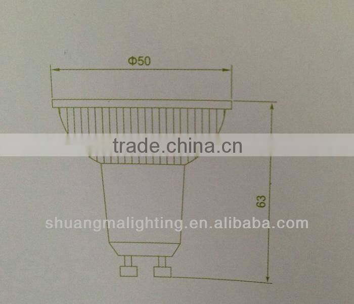 High Luminous Efficacy,High power LED Lamp-GU10 3X1W