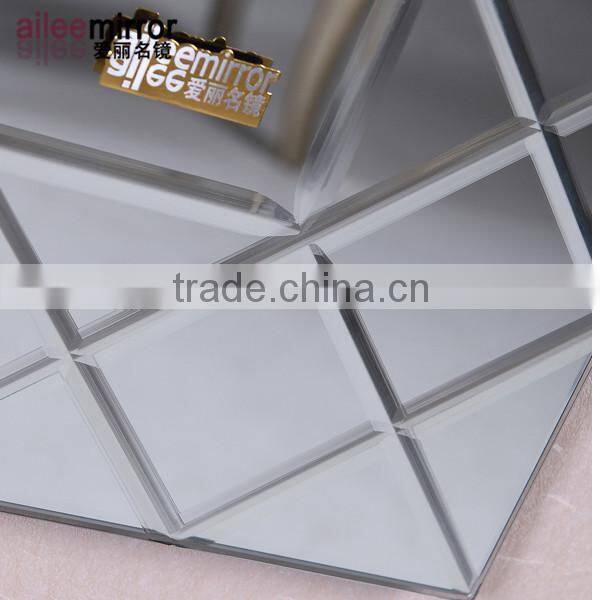 hotel room mirror decorative bathroom compact silver mirror