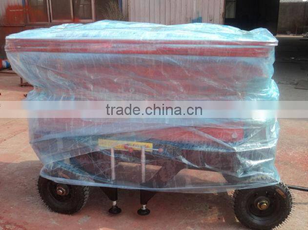 scissor hydraulic lift/stationary guide rail lift platform made in china