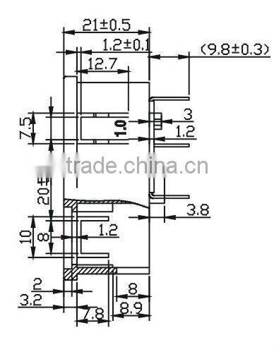 Iec outlet or inlet AC e27 socket with puse holder