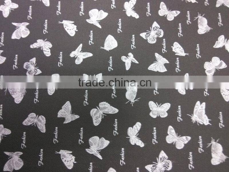 butterfly-printing PU dipping shoe lining