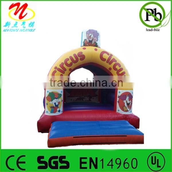 Playground inflatable castle bouncer, inflatable camelot bouncy castle brown