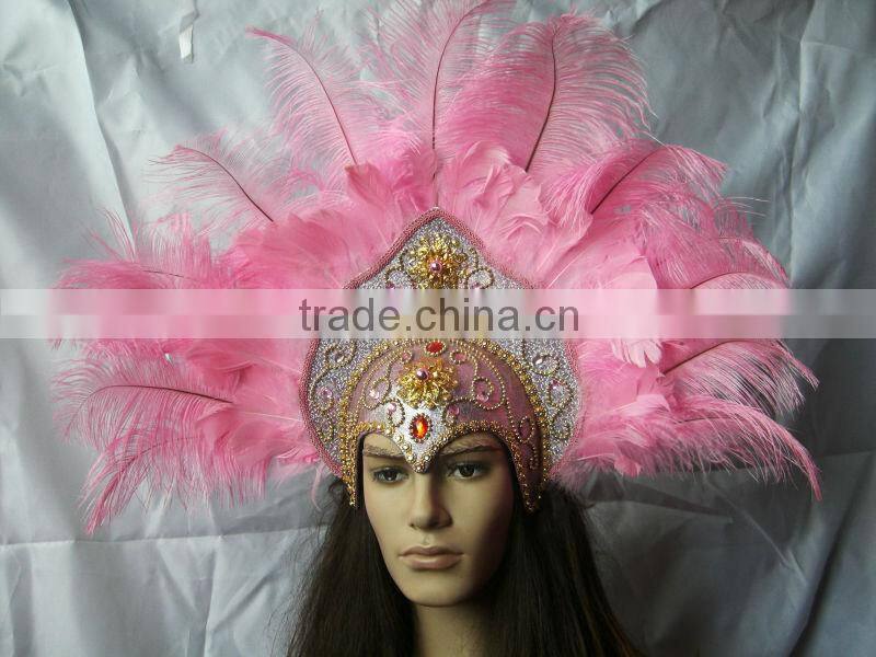 Wholesale Feather Headdress Indian Ostrich Feather Headdress