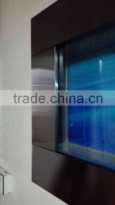 Stainless Steel Wall Mounted Aquariums - Standard Contemporary Wall Aquarium