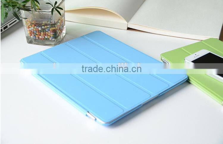new product Smart cover For iPad 6 leather Stand case