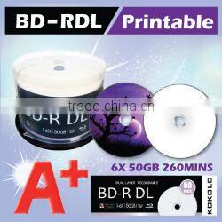 blu-ray discs 25GB 6X blueray dvd bluray 50 cake, free sample worldwide