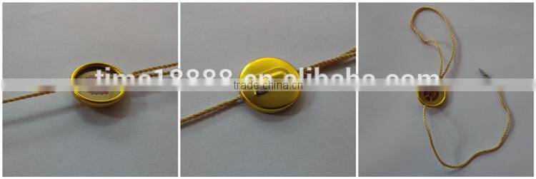 Cheap high-grade environmental protection non-toxic gilt metal plastic seal tag /plastic string tag c string thong pictures