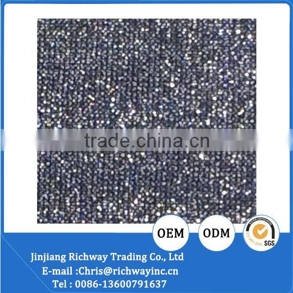 good quality shinny glitter material shoes upper fabric