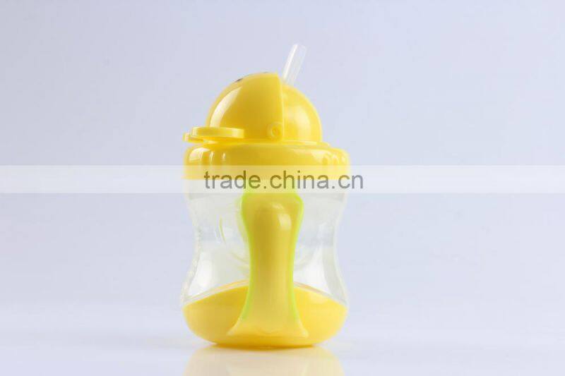China Wholesale Baby Suction Cup ,Baby Drinking Cup,BPA Free Sippy Cup With Handles