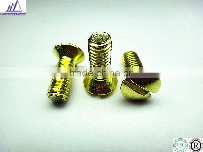 High quality copper truss head slotted screw