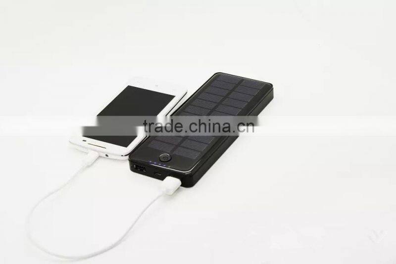 Dual USB Ports 15000mah Solar Panel Charger Power Pack Power Bank For iPhone Samsung Cell Phone Tablet MP4 Camera