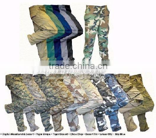 Cotton human trousers army pants