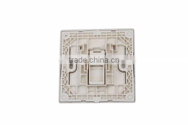 single dual port network lan faceplate / simplex ST SC fiber optic face plates / wall socket faceplate termination block