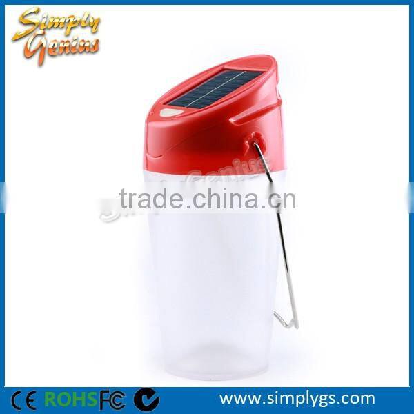 (hot)0.5W illumination waterproof hiking fishing reading solar bottle lantern