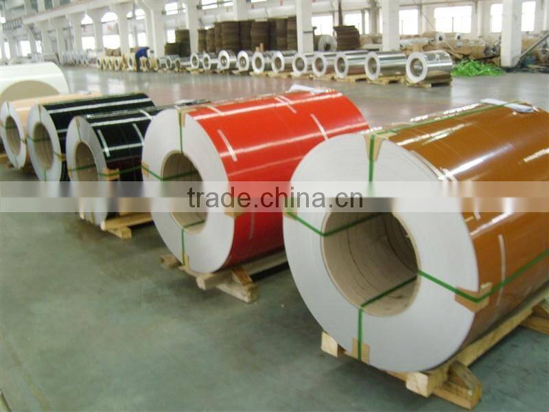 PVDF/PE Color Coated A1050/A1100/A3105/A3003/3104/A5052/A5083/A8011 Aluminum Coil for Roofing, Ceiling,gutter,Decoration