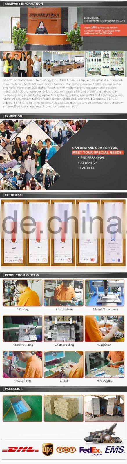 Spring MFi C48 USB cable for iPhone6/6S, 8pin connector mfi cable for apple with spring