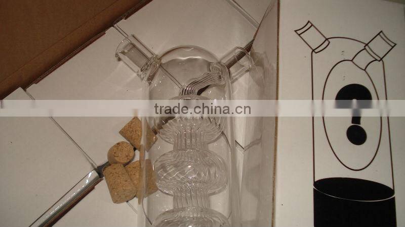 exquisite workmanship transparent glass oil and vinegar bottle