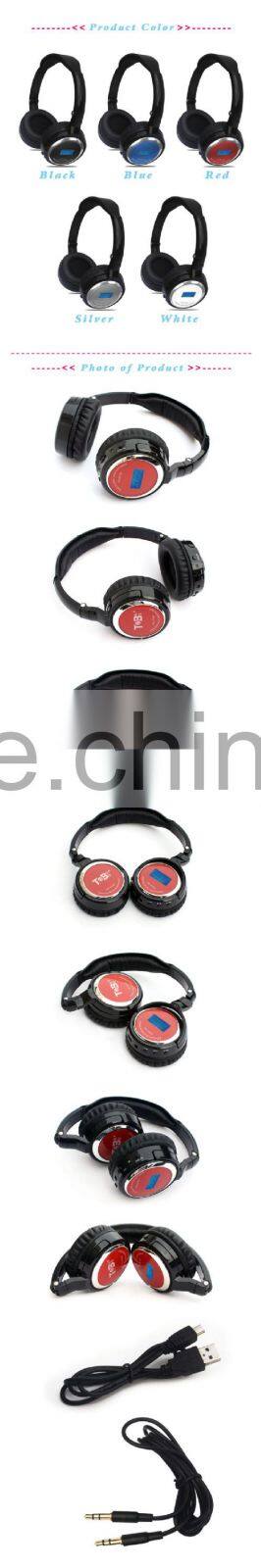 2015 Mp3 player Heaphone, Super bass wireless headphone with TF card and FM, sd memory card headphones