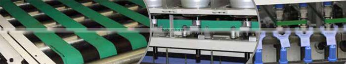 0.5mm green and black double-sided antistatic fabric flat belt for electronic products industry