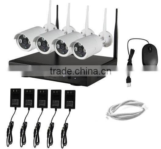High Quality 4ch Nvr Security Cctv Ip Video Surveillance system 960P 1.3 megapixel wi fi camera home security system