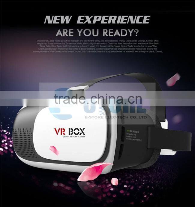 Google Cardboard 3D Movie Glasses VR BOX II 2.0 Version Virtual Reality 3D Galasses with Bluetooth Remote Controller