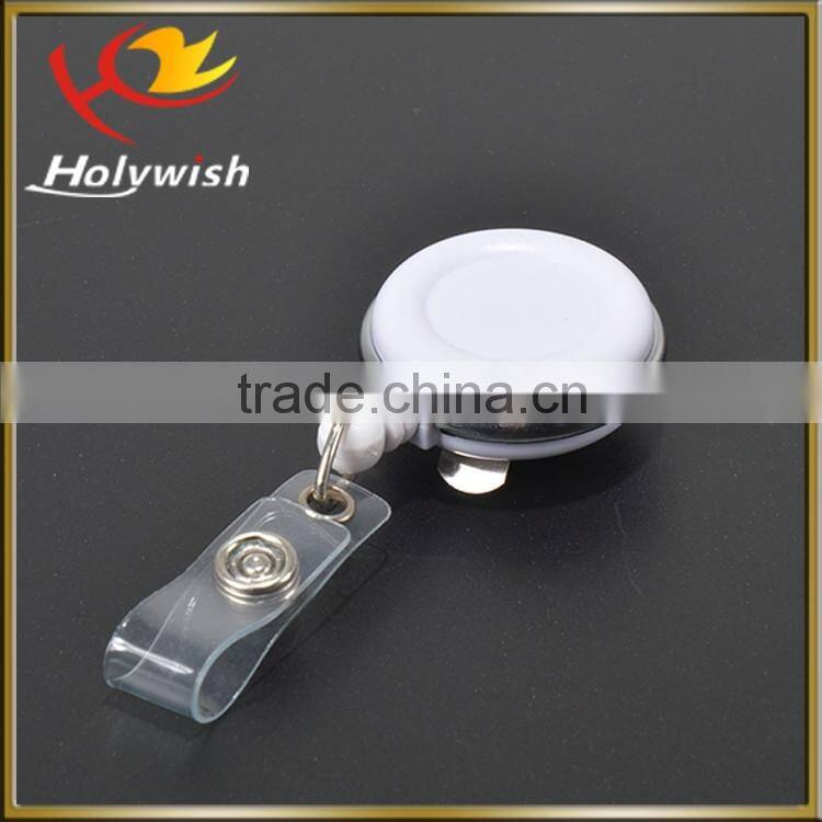 Promotional novelty round plastic yoyo badge reel with lanyard