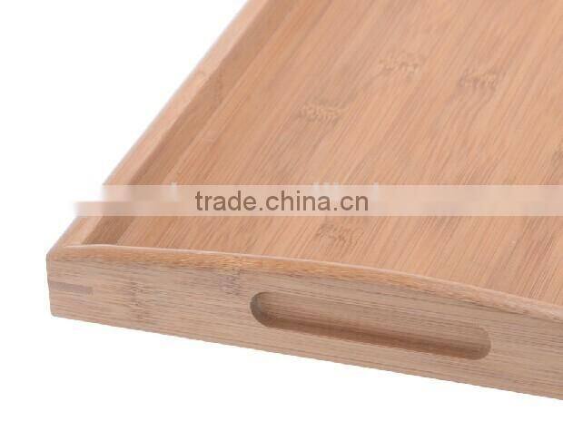 Eco-Friendly Natural Bamboo food serving Trays with Handles