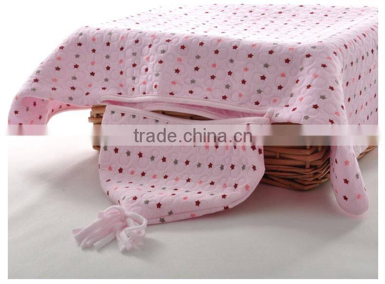 Baby Blanket Toddlers Scuba Knitting Fabric Wraps Blanket Cartoon Animal Design Air Layer Shawl