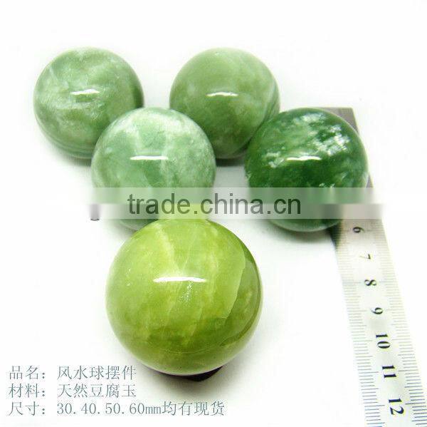 CHGEM-01 Wholesale Semi -gemstone Clear Crystal Ball Juggling Ball