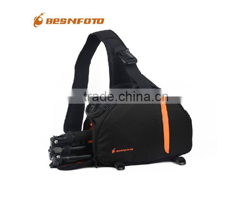 Triangle Waterproof Nylon 2 in 1 bag Sling Bag for Camera and Tripod