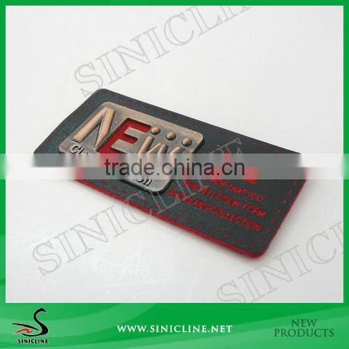 Sinicline Debossed pattern Leather Patch for Jeans