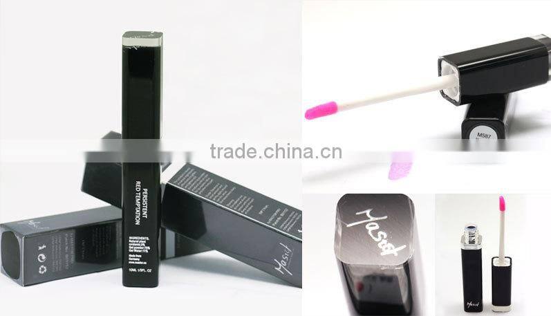 24 hours waterproof lip gloss Presistent Red Temptation