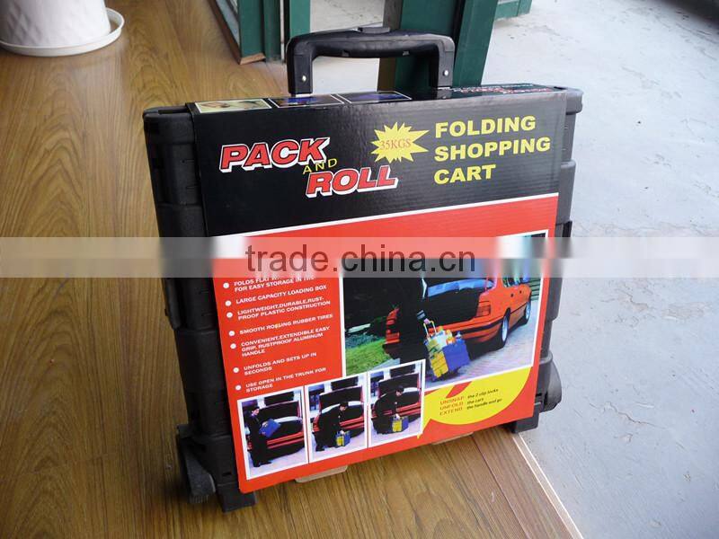 PP Plastic Folding Shopping Carts,shopping trolley cart
