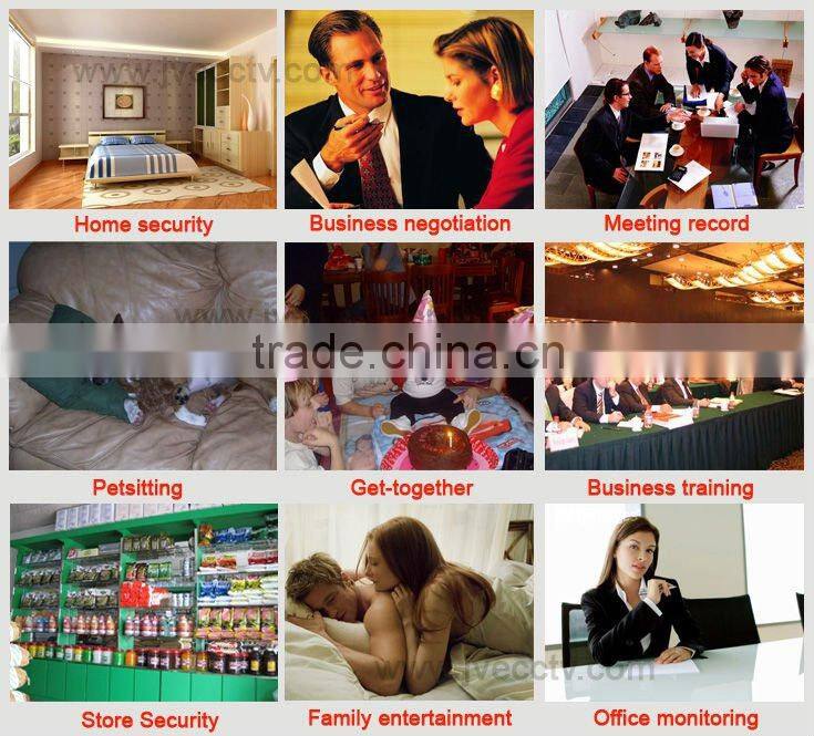 Clock Camera JVE-3311B digital mini security;security video camera;wireless camera video