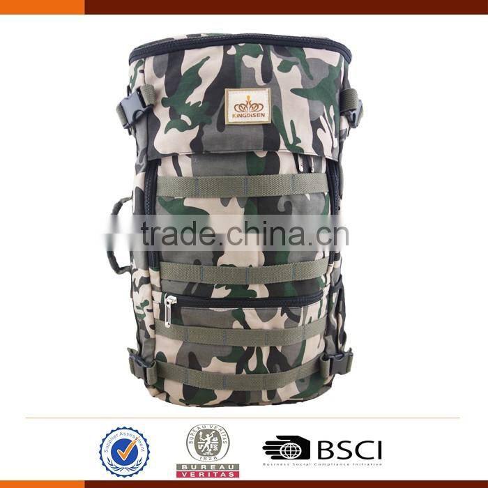 2016 hot sales outdoor camouflage backpack with laptop pocket