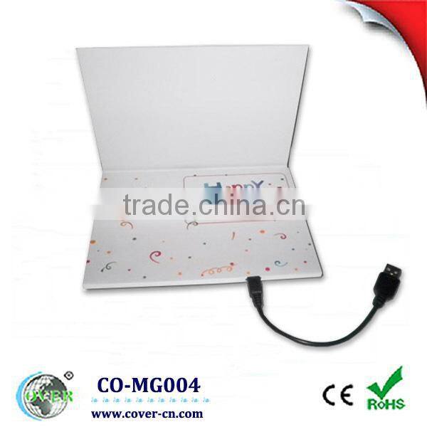 Friendly hand made USB port greeting cards for holiday/advertising/wedding invitation