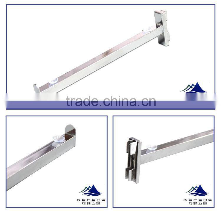 metal glass support brackets /square tube display bracket support KF-I004