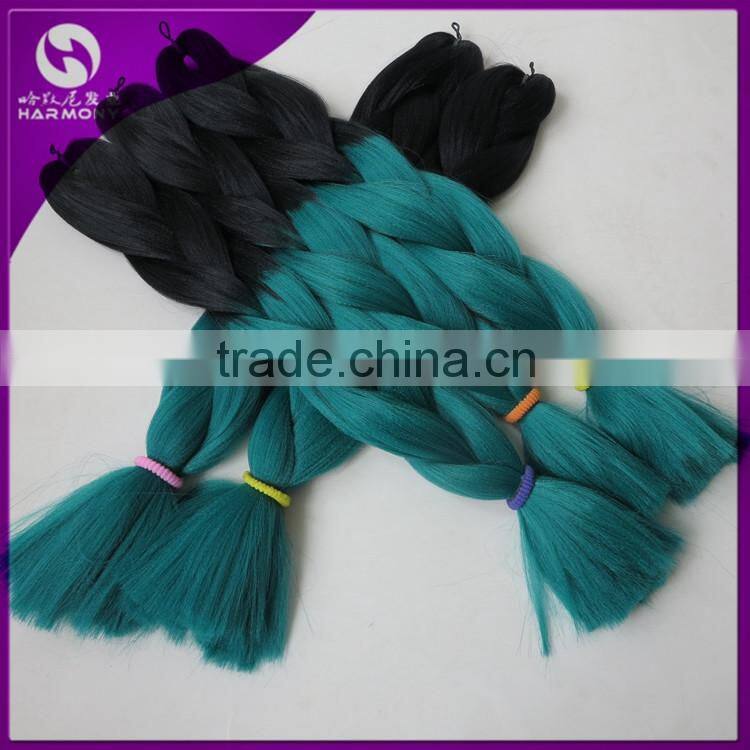 31Colors Optionals Ombre Two Three Tone 5pcs/lot 100g/pc Synthetic Jumbo Box Braiding Hair