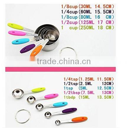 New style hot-sale ceramic measuring cups and spoons