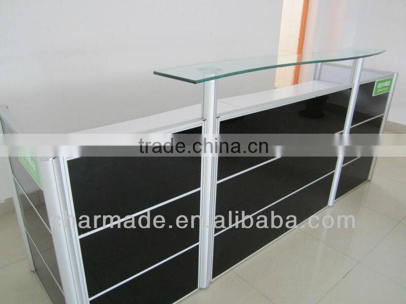 2012 new design stylish QQ318 style reception desk office furniture