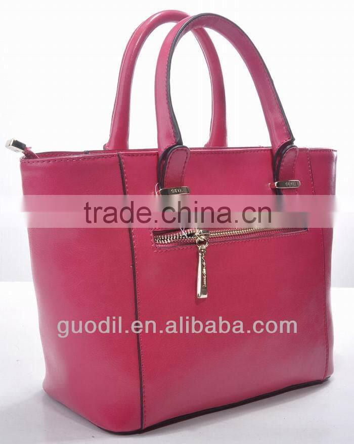 Shiny smooth leather bag 2014 latest design bags woman's handbags