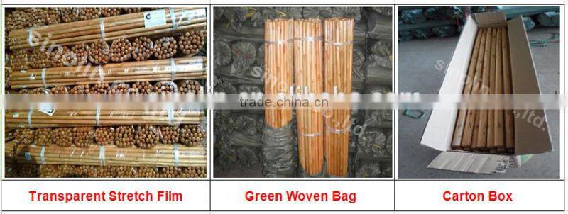 varnished wooden broom handle for palestin market